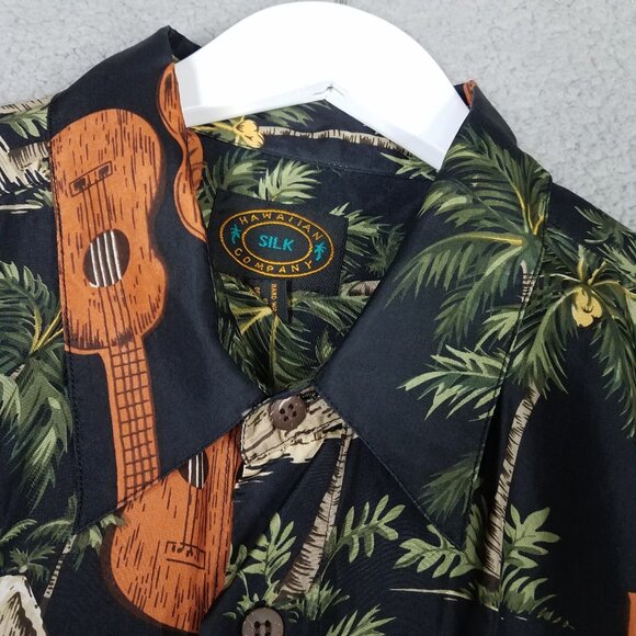Hawaiian Silk Company Shirt Adult XL Button Up Travel Vacay Resort Tropical Mens - Picture 3 of 7